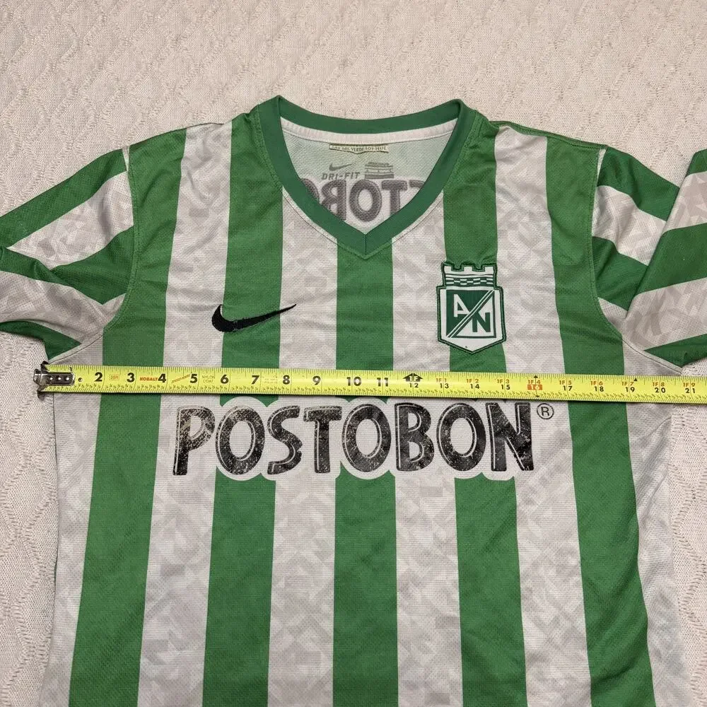 Nike Postobon Colombia Dri-Fit Atletico Nacional 2014/2015 Soccer Home Jersey L